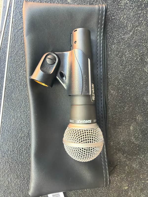 Shure SM58 Handheld Cardioid Dynamic Microphone 1984 - Present - Black image 1