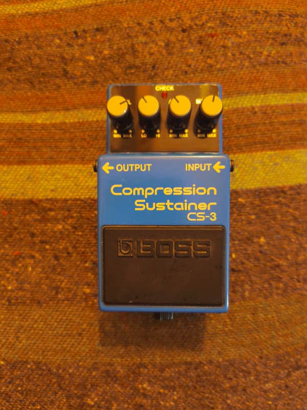 Boss CS-3 Compression Sustainer (Black Label) 1986 - 1992 - Blue image 1