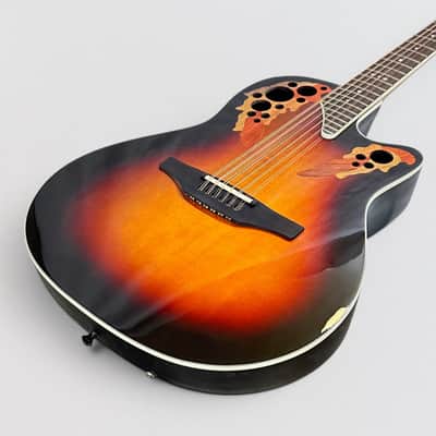 Ovation 2758AX-NEB-G Pro Series Standard Elite Deep Contour 12-String Acoustic Electric Guitar - New England Burst image 12