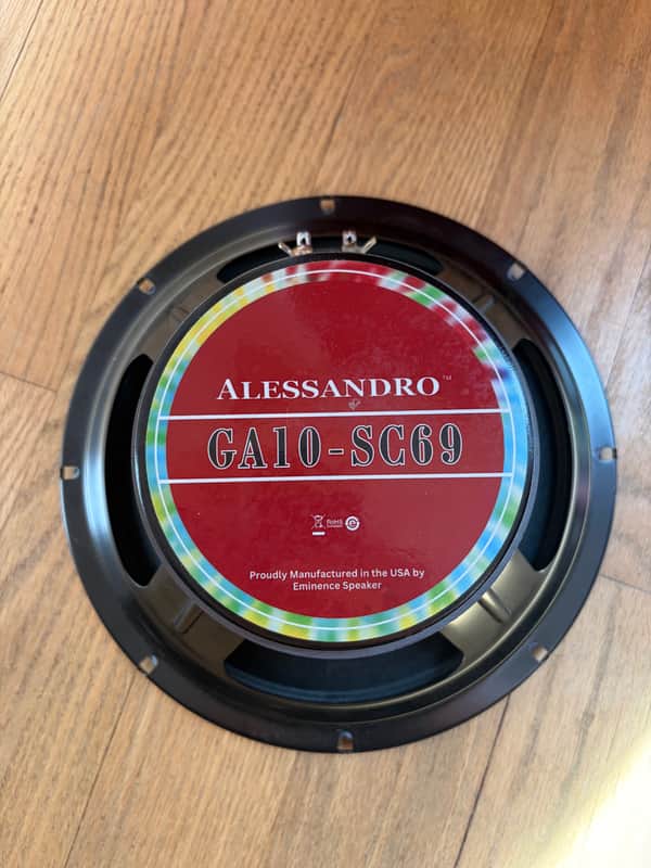 Eminence Alessandro GA10 SC-69 40watt 8ohm Guitar Speaker  2025 image 1