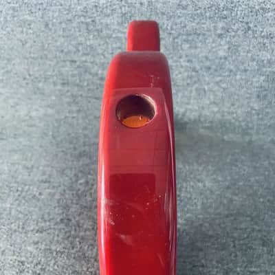 Red 4 String Bass Basswood Body image 7