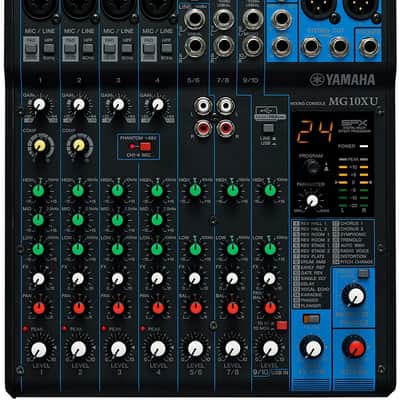 Yamaha MG10XU | 10-Channel USB Mixer with FX & Compression | 24-Bit Audio Interface + Cubase AI image 3
