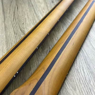 Guitar Stratocaster Strat Style Roasted Maple Wood Neck, 22 Frets Rosewood Fingerboard image 2