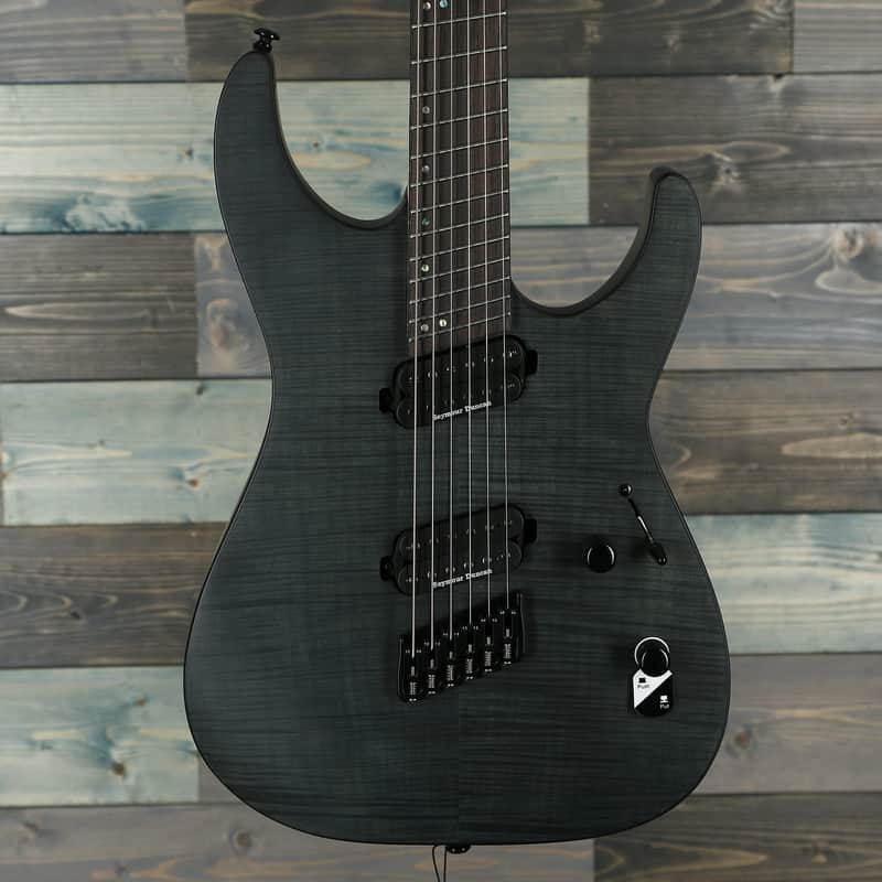 ESP LTD M-1000 Multi-Scale - See Thru Black Satin image 1