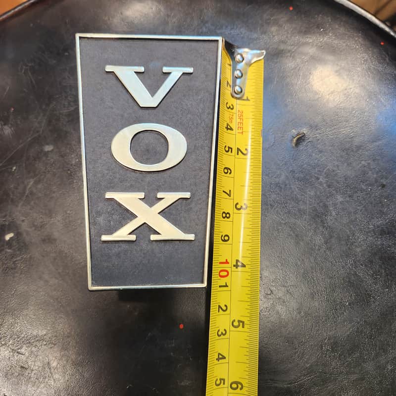 Vox Amp Trapezoid Logo 60's Emblem Vertical image 1