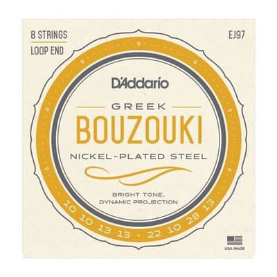 Bouzouki Strings D'addario EJ97 Greek Nickel Loop End image 1