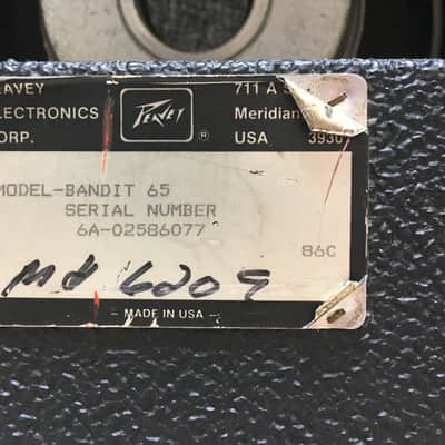 Vintage Peavey Bandit 65 1986 image 5