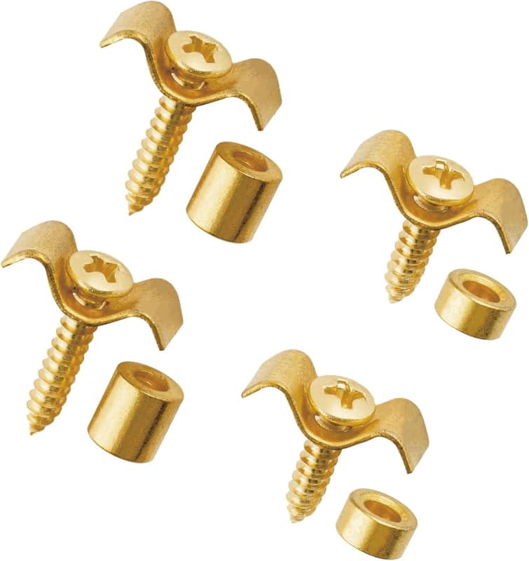 Metal Vintage Style Guitar String Trees Guides Retainers for Fender Strat or Tele Style Electric Guitar, Gold(Set of 2) image 1