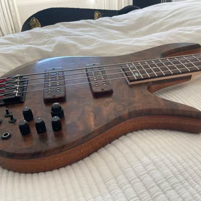 Fodera Walnut Burl Monarch 4 Deluxe 2018 image 4