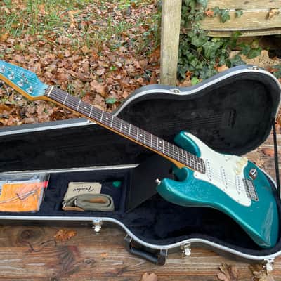 Fender American Standard Stratocaster with Matching Headstock, Rosewood Fretboard 1995 - Ocean Turquoise image 14