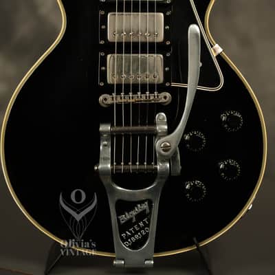 1957 Gibson Les Paul Custom Black w/original Bigsby + "Fretless Wonder" HANG TAG image 1