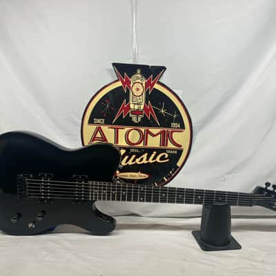Squier Double Fat Telecaster tele Deluxe 2002 Electric Guitar - Black Metallic image 1