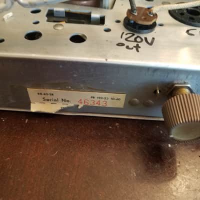 Silvertone Sears mono Tube Amplifier 6V6 project chassis cab case handle Fisher AlNiCo Speaker 1961 Tan image 13