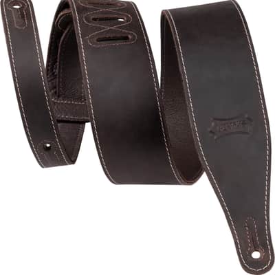 2.5" Pull-Up Butter Leather Guitar Strap - DBR