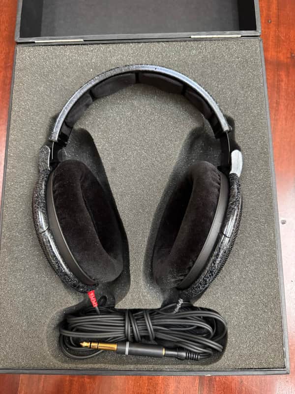 Sennheiser HD600 Open-Back Headphones Marble Grey w/ Box image 1