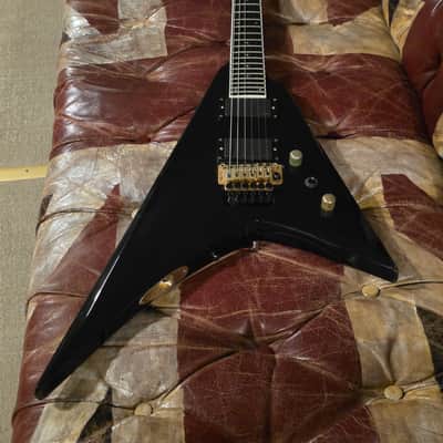 ESP Edwards SV Flying Arrow V MIJ Guitar - Gold Original Floyd Rose EMG image 1