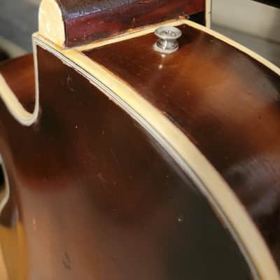 1956 Hofner President Electric Guitar 2 Pickup Cutaway Sunburst Nice Shape W/HSC image 22