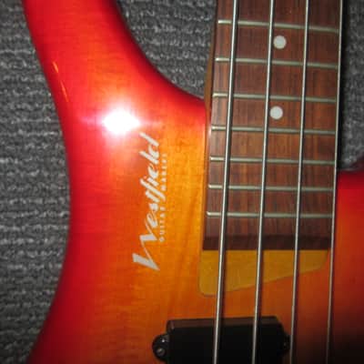 Vintage 1990s Westfield B6000 Small Bodied Bass Guitar image 6