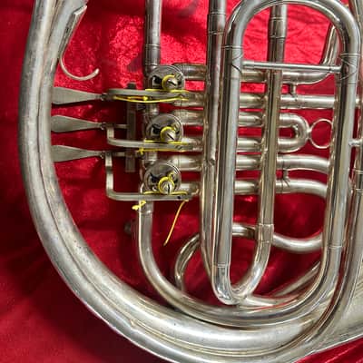 C.G. Conn 14D Student Model Single French Horn 2010s - Clear-Lacquered Brass image 4