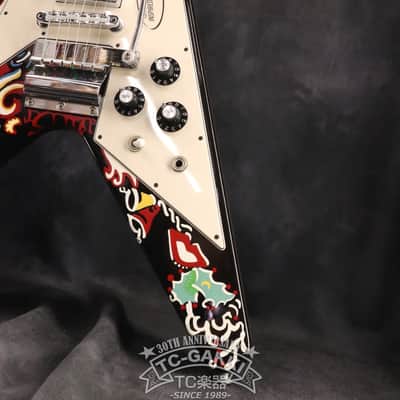 Gibson Custom Shop 2006 INSPIRED BY Jimi Hendrix Psychedelic Flying V  [Shipping Free〜8/31] image 7