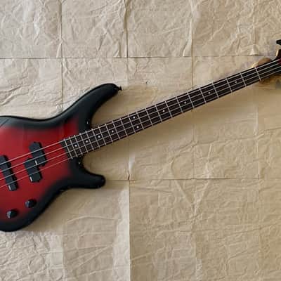 Yamaha Motion Bass MB-40 Redburst MIJ Japan EXcellent Condition 90s 32inch scale electric bass guitar with Gigbag image 1