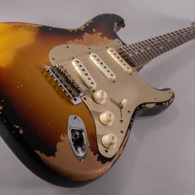 Fender Custom Shop LTD Roasted Bighead Stratocaster 2024 - Super Heavy Relic 3Color Sunburst image 8