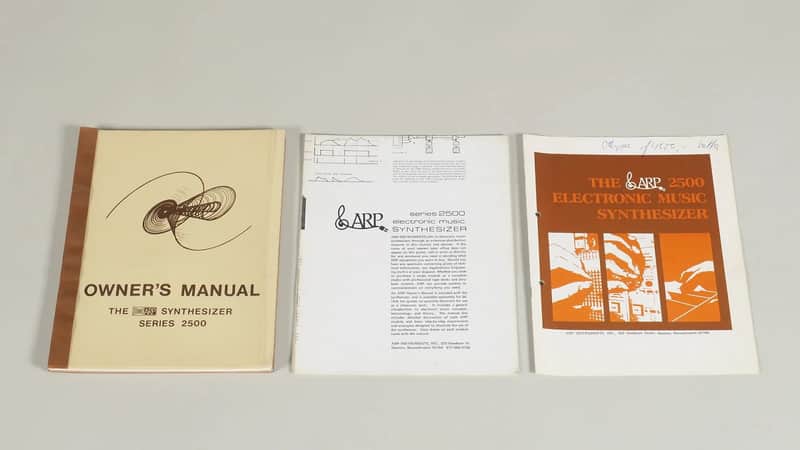 ARP 2500 modular synthesizer original owner's manual, poster and brochure image 1