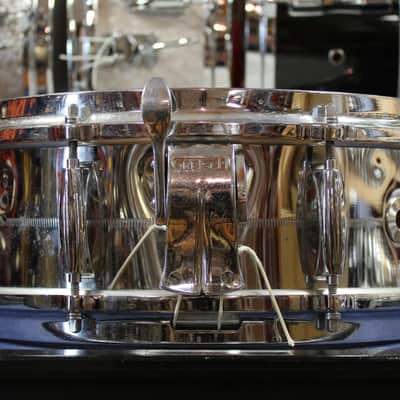 1970s Gretsch 5x14 4160 Chrome Over Brass Snare Drum image 4