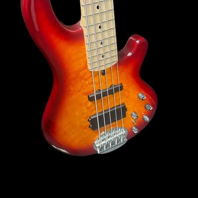 Lakland Skyline 55-02 Deluxe, Honey Burst Quilt Maple Top / Maple COSMETIC FLAWS, B-STOCK *IN STOCK* image 6