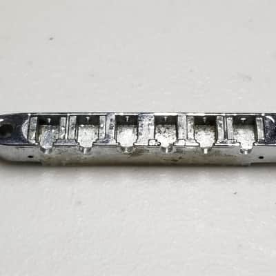 1966 - 1970s Gibson ABR-1 Chrome Bridge - Foundry Mark - 100% Genuine Vintage - No Sags or Cracks! image 1