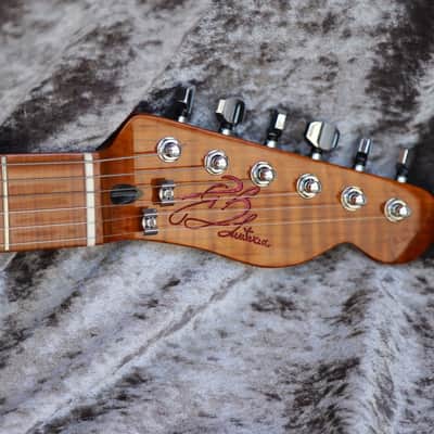 Build to order GB Liuteria Traditional Tele Semi Hollow fuchsia mapple and resin image 14