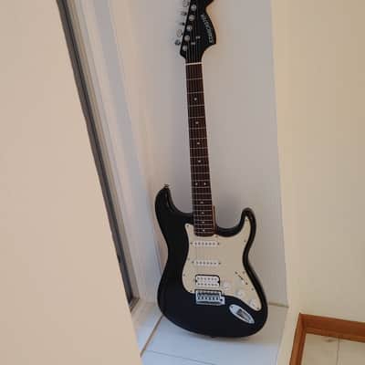 Starcaster by Fender Strat 2009 with Fender Gig Bag - SSH - Black with Matching Headstock image 2