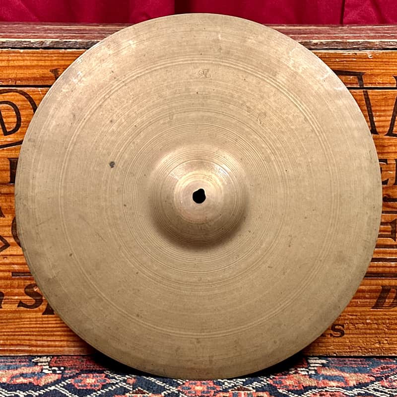 14" Zildjian A 1940s 1st Stamp / 2nd Stamp / Pre-Trans Stamp Small Crash / Hi-Hat Single Cymbal 626g *Video Demo* image 1