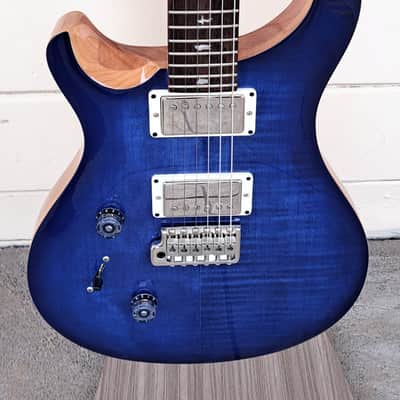 PRS SE CUSTOM 24 LEFTY FADEDBLUE BURST 2022 ELECTRIC GUITAR W/BAG - 2022 image 1