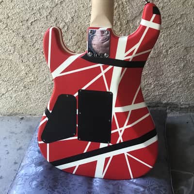 Fender EVH 5150 Guitar 2017 Red W/ white, black stripes image 6