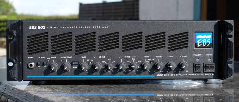EBS 802 750-Watt Bass Amp Head 2020 - Present - Black image 1