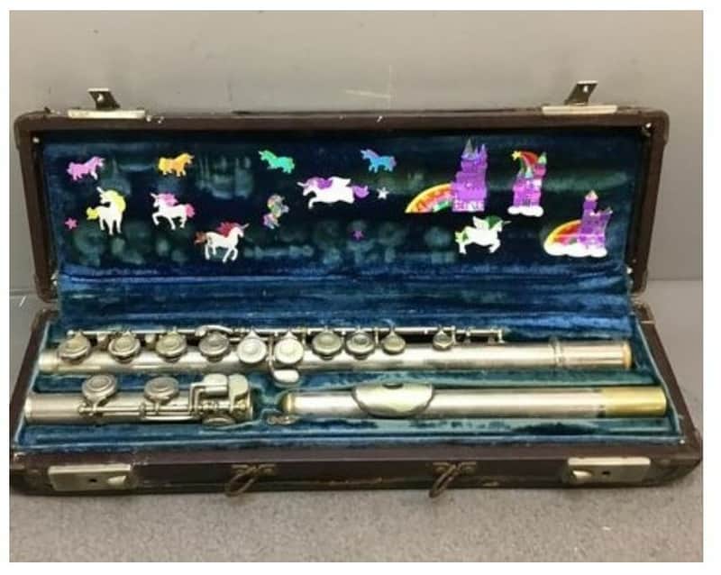 F.E. Olds Ambassador flute Silver with case, made in USA, Acceptable Condition image 1