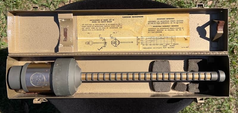 Electro-Voice 642 Cardiline Dynamic Shotgun Microphone 1960s - Nickel image 1
