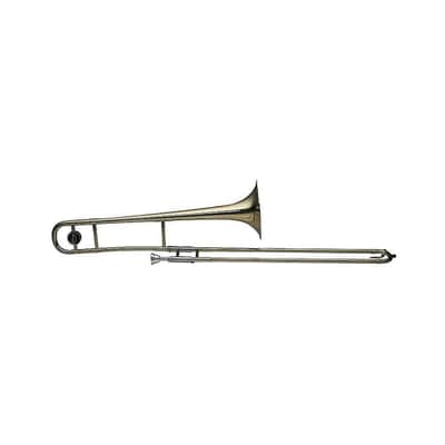 Stagg WS-TB225 Brass Body Bb Tenor Slide Trombone w/Soft Case & Mouthpiece 12C Silver Plated image 1