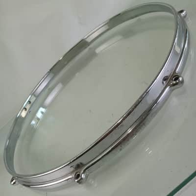 Premier 14"Die-Cast 8-Lug Snare Drum/Floor Tom Batter Rim/Hoop Vintage 50-60s UK image 3