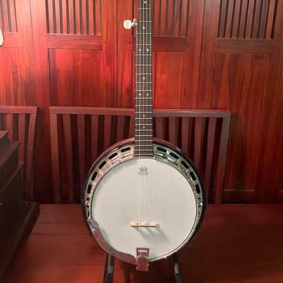 Saga Vintage 5-String Resonator Banjo Mahogany 1976 image 1