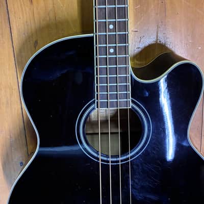 Ibanez AEB5E Acoustic-Electric Bass Guitar Black Pre Amp, Tuner, EQ image 5
