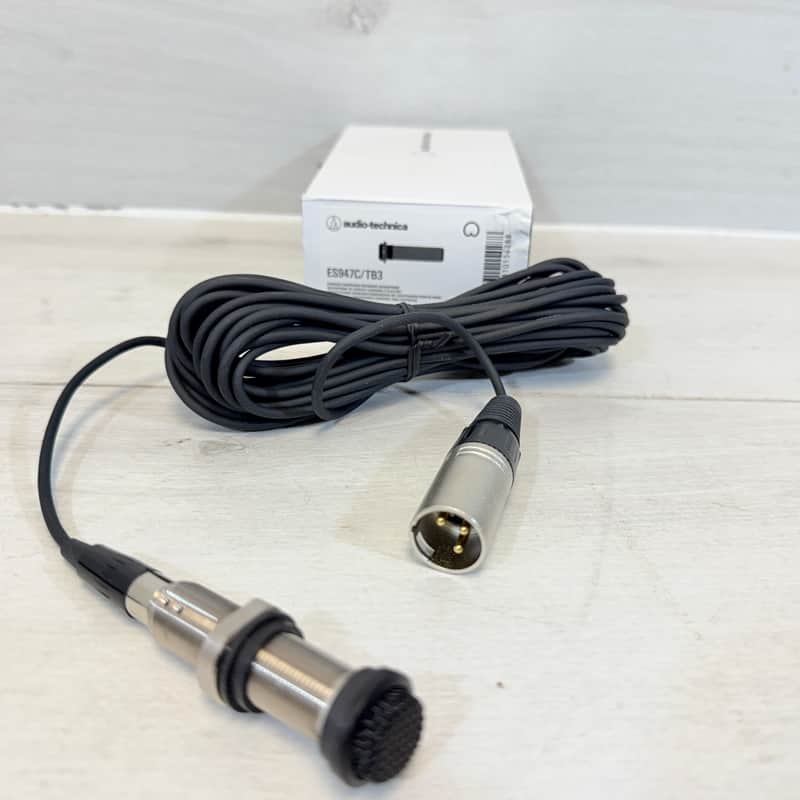 Audio-Technica ES947C/BT3 Boundary Microphone – Condenser, XLR, Tabletop/Install Mic