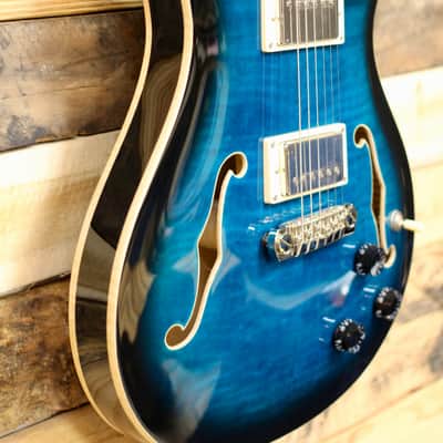 PRS SE Hollowbody II Piezo - Peacock Blue Burst image 3