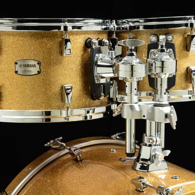 Used Yamaha Absolute Hybrid Maple Shell Packs Gold Champagne Sparkle, Shell Pack Configurations:10/12/16/22 image 4