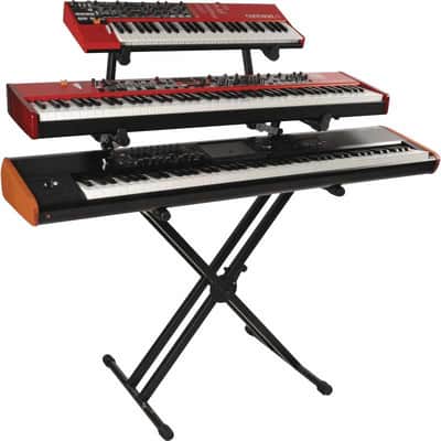 Quiklok QL723 Stand clavier X double avec trois niveaux - noir image 2