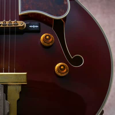 GIBSON USA Custom Shop L-5 Wes Montgomery Archtop "Wine Red + Ebony" (1991) image 8
