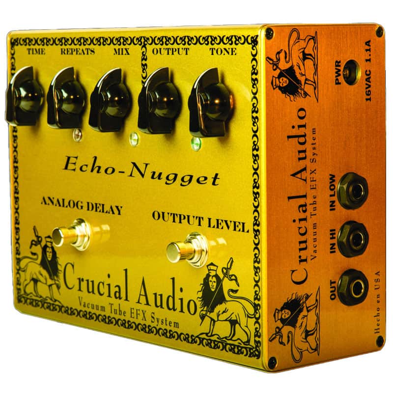 Crucial Audio Echo-Nugget Vacuum Tube Analog Delay Pedal image 1