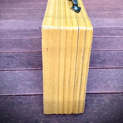 Rotary Connection 1x8 mini/portable loaded guitar speaker cab. Vintage 8 ohm 25 watt speaker. Vintage unique style. Semi open. Handmade. 2026 - Blonde wood image 6