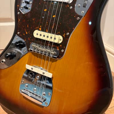 Fender Japan '62 Reissue Jaguar (JG-66) Left-handed - 2006-2008 Sunburst w/ Hard Case image 2
